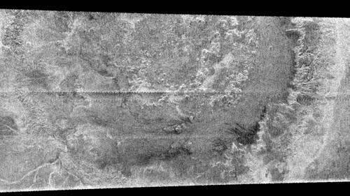 Un cráter en Titán