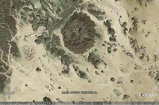 Cráteres en el Google Earth