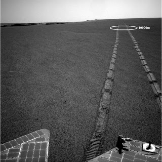 Diez kilómetros en Marte