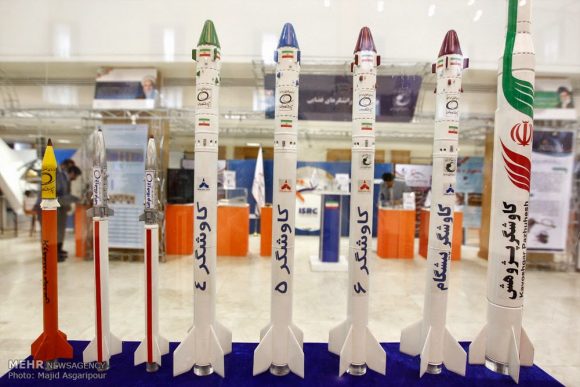 Cohetes sonda Kavoshgar con los que Irán ha realizado vuelos suborbitales ().