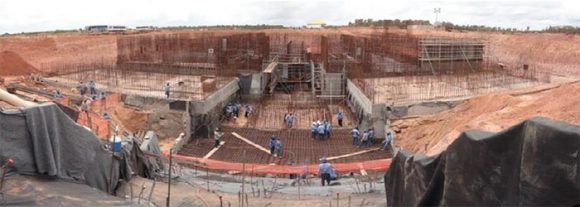 Construcción de las instalaciones de lanzamiento en Alcantara (ACS).