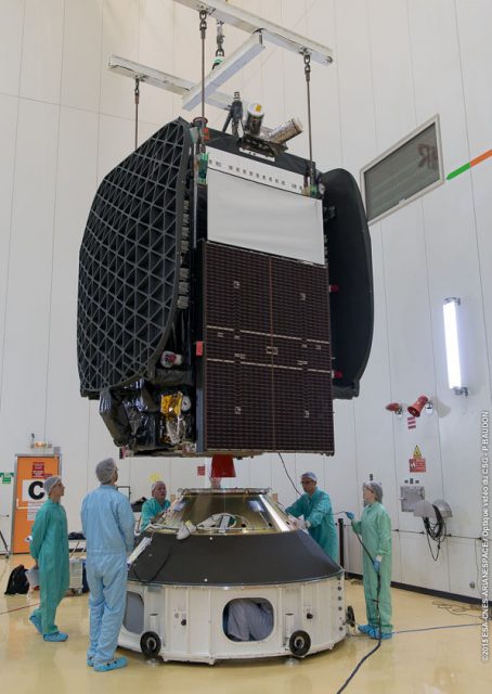 El Sky Mexico 1 en Kourou (Arianespace).