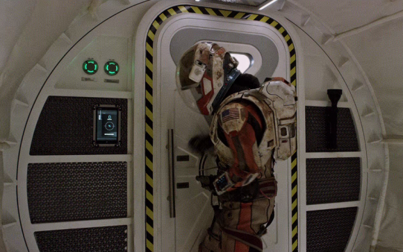 Los trajes de EVA marcianos son totalmente ficticios (20th Century Fox).