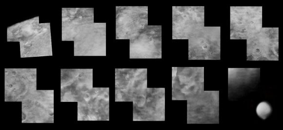 Las 22 imágenes de Marte tomadas por la Mariner 4 procesadas pro Ted Stryk (NASA/JPL).