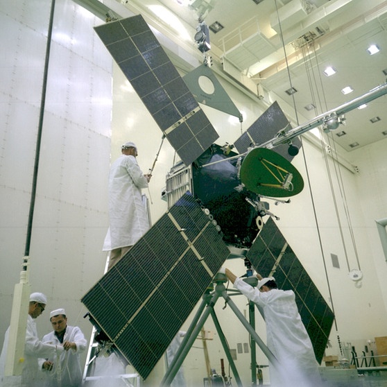 Otra vista de la sonda antes del lanzamiento (NASA/JPL).