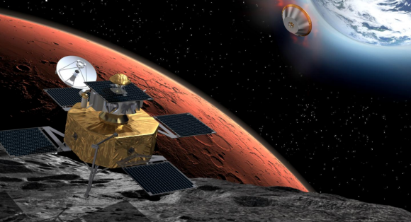 Diseño original de la misión PHOOTPRINT para traer muestras de Fobos a la Tierra (ESA).