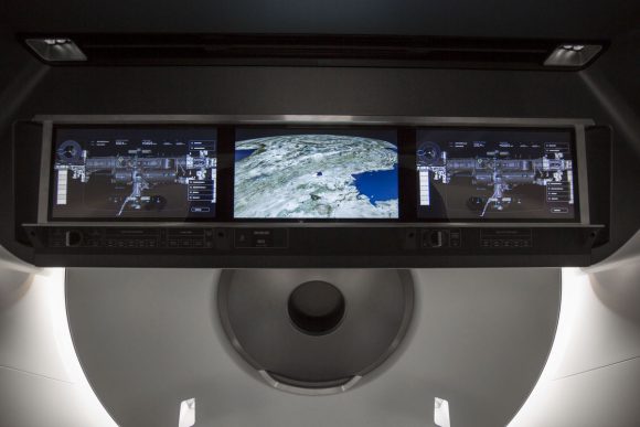 Detalle del panel de control (SpaceX).