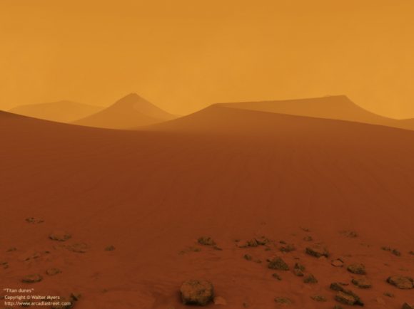 Otra visión de las dunas de Titán (Walter Myers).