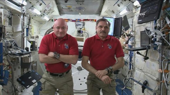 Mijaíl Kornienko y Scott Kelly regresarán en 2016 tras pasar casi un año en la ISS (NASA).