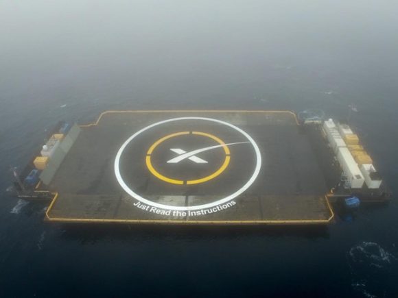Imagen de la barcaza ASDS (SpaceX).