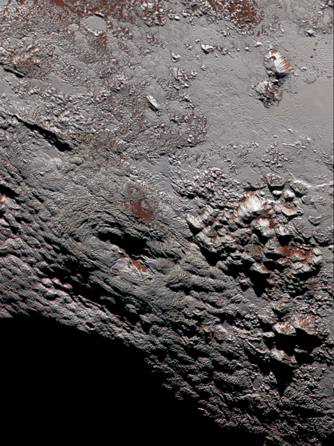 Wright Mons, el principal candidato a criovolcán de Plutón ().
