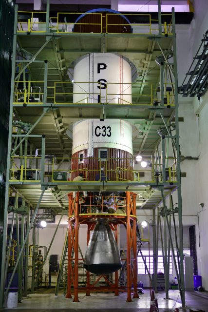 Segunda etapa del PSLV C33 (ISRO).