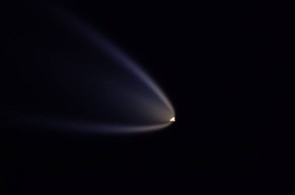 Lanzamiento de la MS-02 visto desde la ISS (NASA).