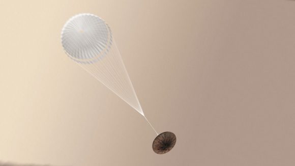 Todo parece indicar que Schiaparelli desplegó su paracaídas con éxito (ESA).