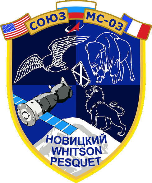 Emblema de la Soyuz MS-03 (Roscosmos).
