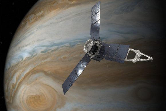 La sonda Juno intentará en 2017 alcanzar su órbita científica (NASA).