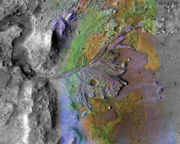 Cráter Jezero (NASA).