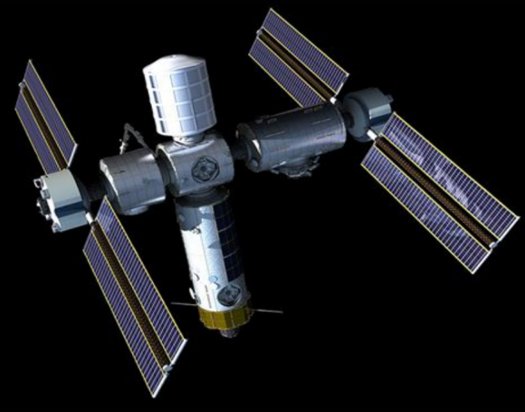 Estación de Axiom con a partir del módulo de la ISS (Axiom).