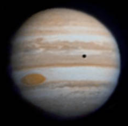 Júpiter visto por la Pioneer 10 en 1973 (NASA/JPL).
