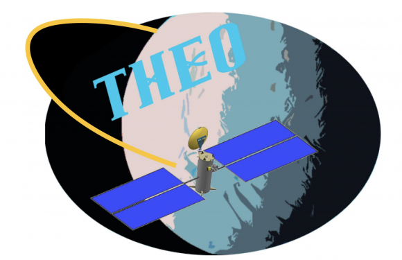 Emblema de la misión THEO (NASA).