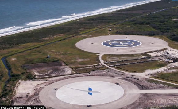 Zonas de aterrizaje LZ-1 y LZ-2 (SpaceX).