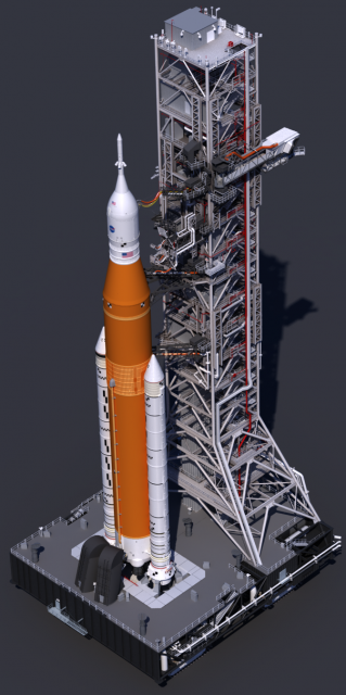 La torre ML del SLS (NASA).