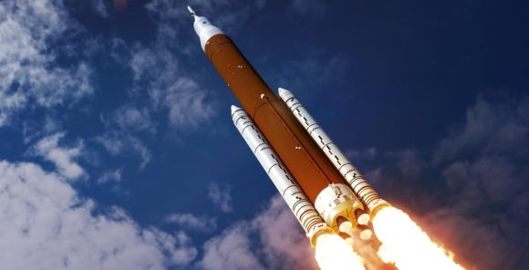 Cohete SLS de la NASA (NASA).