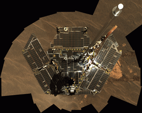 Autorretrato de Oppy (NASA/JPL).