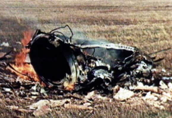 Los restos de la Soyuz 1.