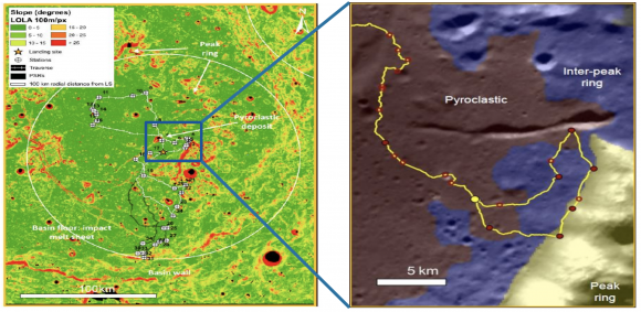 El cráter Schrödinger podría ser el lugar elegido para el aterrizaje (ESA).