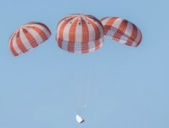 Prueba de paracaídas de la Dragon 2 (SpaceX).