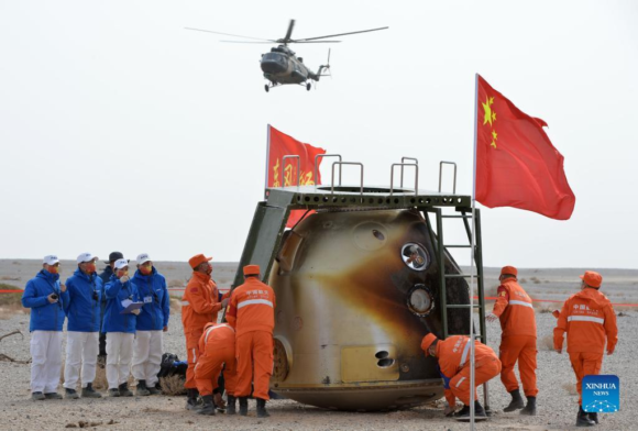 Regreso de la Shenzhou 13 tras pasar seis meses en la estación espacial china