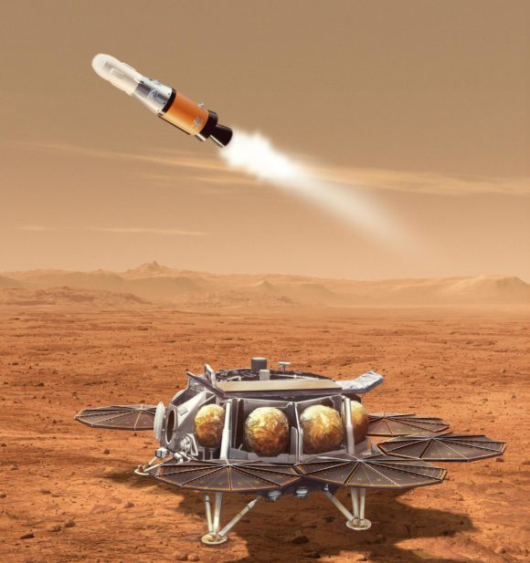 Misión MSR: cuatro sondas para traer un pedazo de Marte a la Tierra