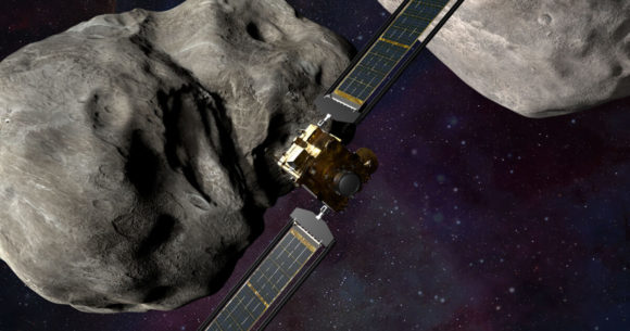 ¿Se puede desviar la órbita de un asteroide de tipo pila de escombros con un proyectil?