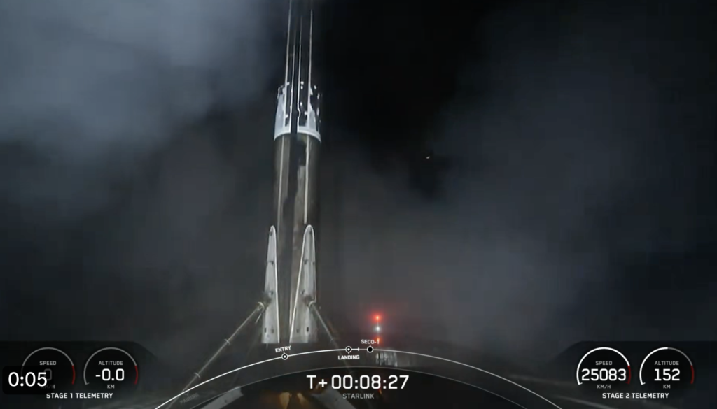 La vigésima recuperación de una primera etapa de un Falcon 9 - Eureka