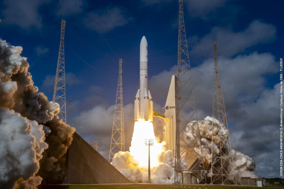 Primer lanzamiento de un Ariane 6 con aceleradores P160C (VA269)
